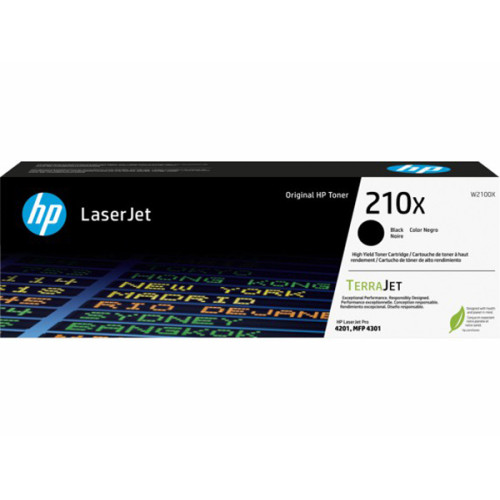 HP 210X (W2100X) BLK HIGH YIELD ORIGINAL LASERJET TONER