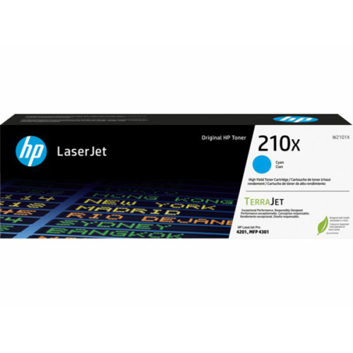 HP 210X (W2101X) CYN HIGH YIELD ORIGINAL LASERJET TONER