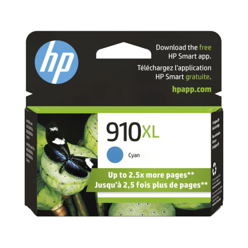 HP 910XL High Yield Cyan Original Ink Cartridge (3YL62AN)