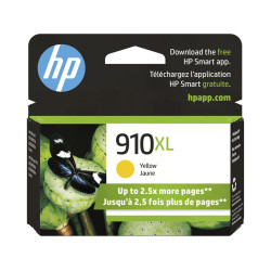 HP 910XL High Yield Yellow Original Ink Cartridge (3YL64AN)