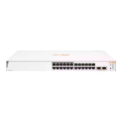 HPE Aruba Instant On 1830 24G 12p Class4 PoE 2SFP 195W Switch - Switch - smart - 12 x 10/100/1000 + 12 x 10/100/1000 (PoE+) + 2 x Gigabit SFP - desktop, rack-mountable - PoE+ (195 W)