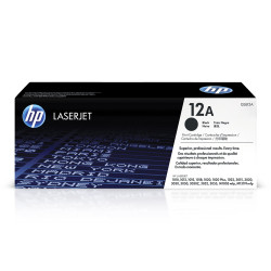 HP 12A Black Original LaserJet Toner Cartridge (Q2612A)