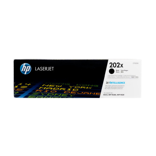 HP 202X High Yield Black Original LaserJet Toner Cartridge (CF500X) HP 202X High Yield Black Original LaserJet Toner Cartridge (CF500X)