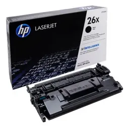 HP 26X High Yield Black Original LaserJet Toner Cartridge (CF226X) HP 26X High Yield Black Original LaserJet Toner Cartridge (CF226X)